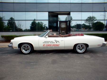 Mt. Clemens Race Track - 1973 Pontiac Grandville Restored Pace Car From Barbara Gullet (newer photo)